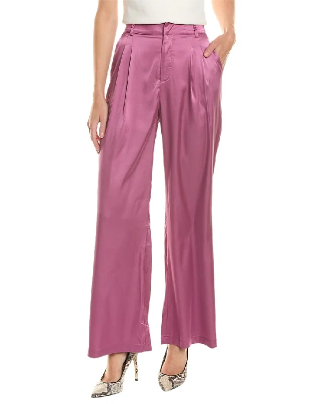 cropped trendy pants -Emmie Rose Pleated Pant