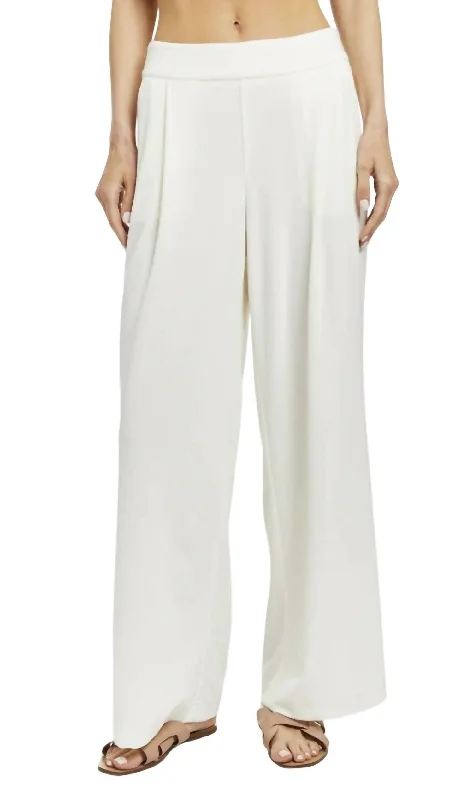 smart tailored pants -Eva Pant In Ivory