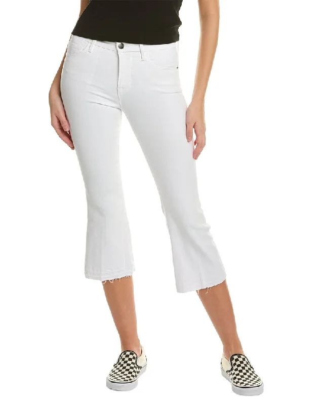 thermal snug pants -FRAME Denim Le Pixie Crop Mini Blanc Bootcut Jean