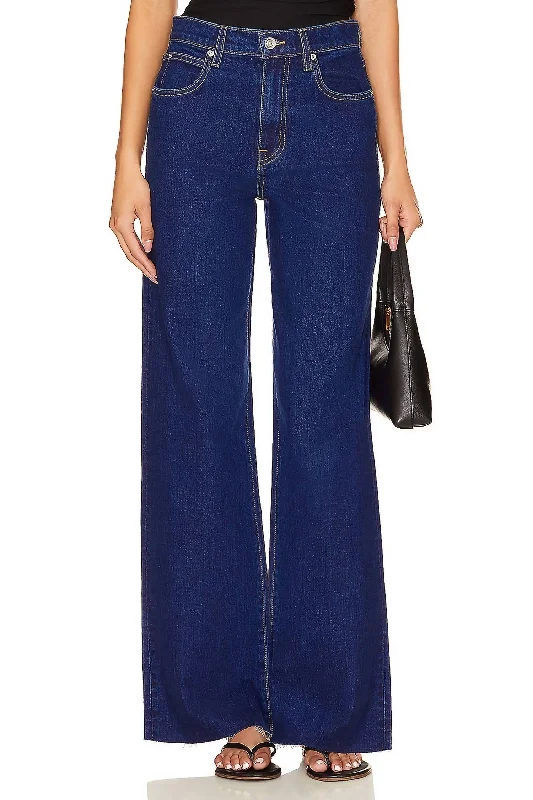 pocket handy pants -Grace Wide Leg Jeans In Western Hero