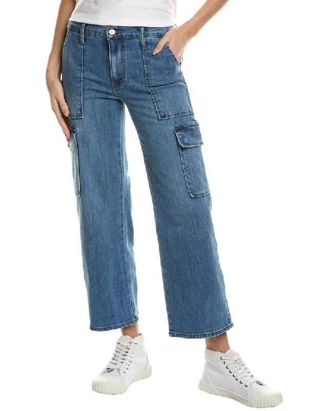 striking floral pants -HUDSON Jeans Rosalie Gidget Wide Leg Cargo Jean