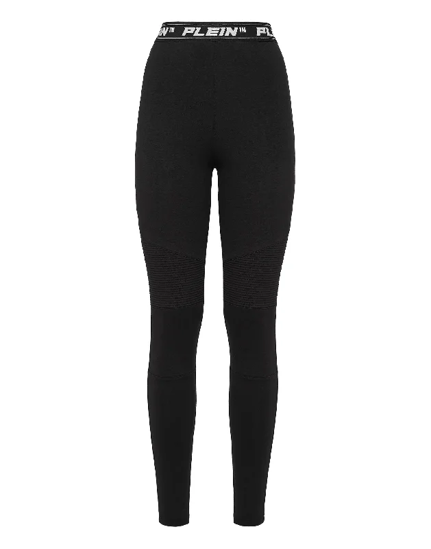 pocket handy pants -Jogging Biker Leggings