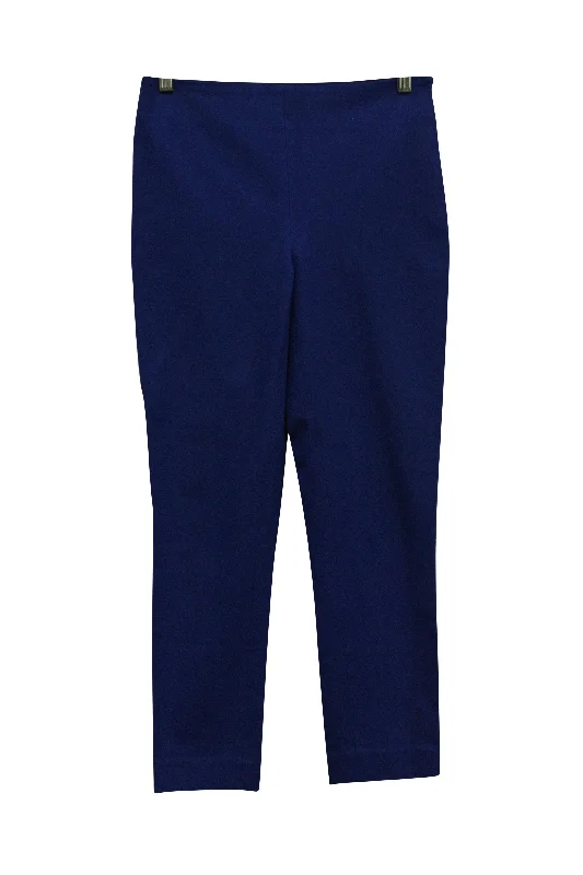 fitted tailored pants -Joseph Tailored Pants in Blue Viscose