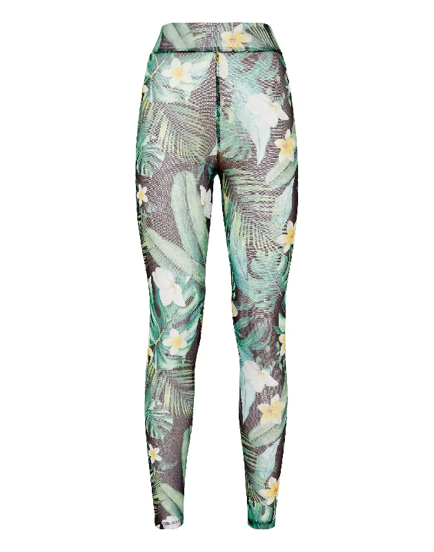 ribbed stretch pants -Leggings Hawaii