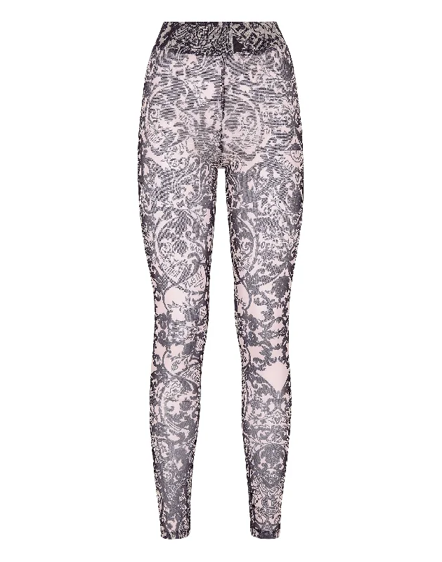 adventure durable pants -Leggings Stretch Printed Tulle New Baroque