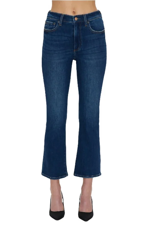 iconic retro pants -Lennon High Rise Crop Bootcut Jeans In Rosslyn