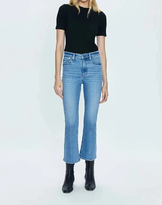 stylish paperbag pants -Lennon Jeans In Denim