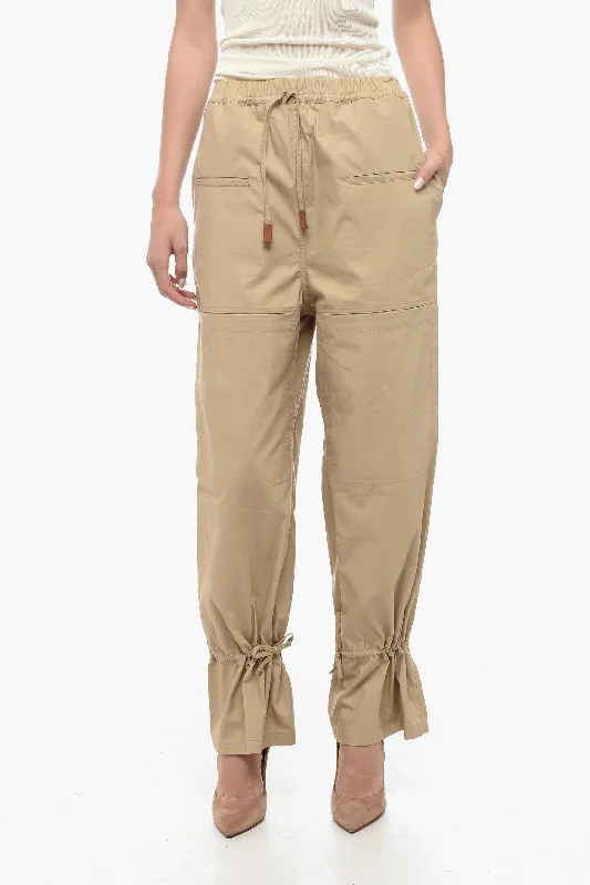 winter snug pants -Loewe Cargo Pants with Ankle Drawstrings