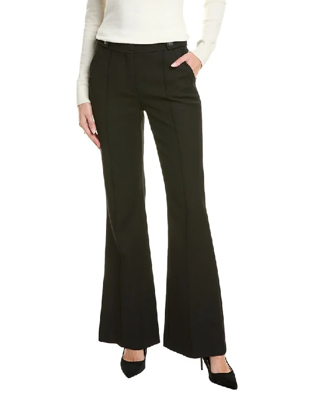 curved neck pants -LoveShackFancy Costella Pant