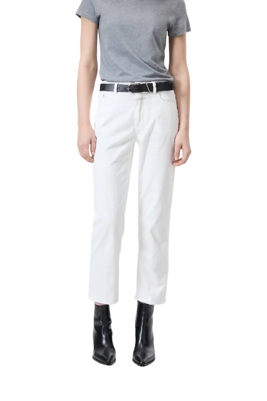 lined warm pants -Milo Jeans In White