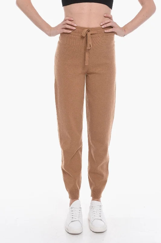 retro iconic pants -Nanushka Knit Pants with Stretchy Ankle Band