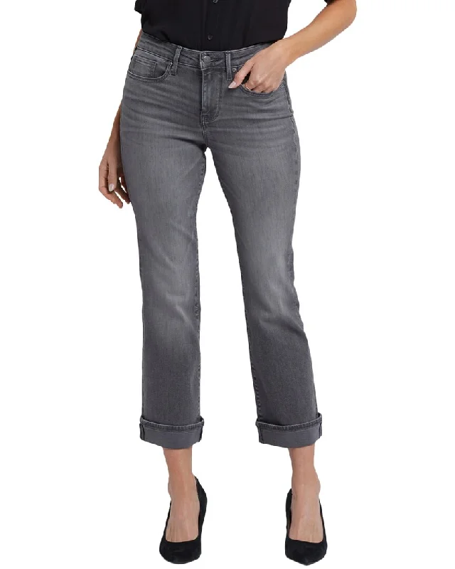 breeze cool pants -NYDJ Barbara Harbor Gray Ankle Crop Jean