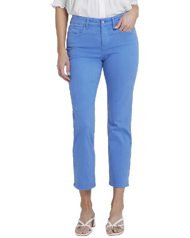 long cozy pants -NYDJ Marilyn Greek Sea Ankle Crop Jean