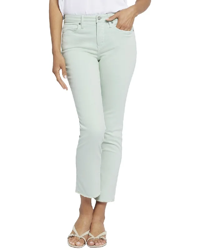 simple neutral pants -NYDJ Sheri Fantasy Dream Ankle Crop Jean