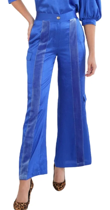 bright striped pants -Ophelia Pant In Dazzling Blue