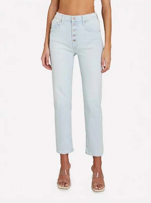 athletic vivid pants -Pixie Tomcat Ankle Jeans In Pina Coloda