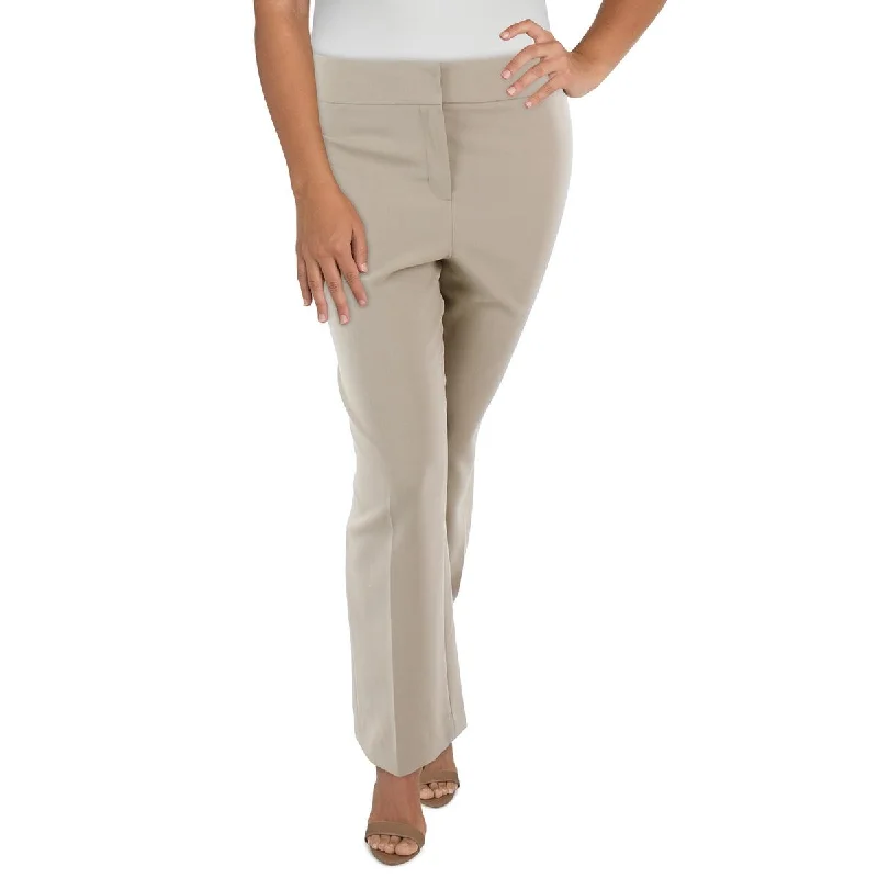 fresh summer pants -Plus Womens Knit Straight Leg Dress Pants