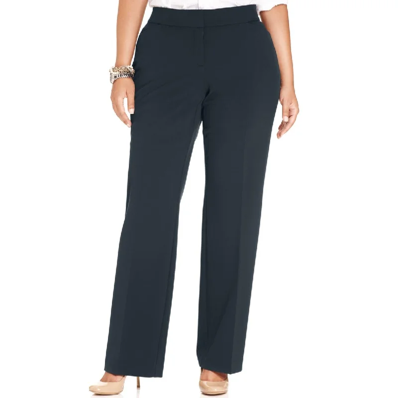 vivid athletic pants -Plus Womens Straight Leg Pants