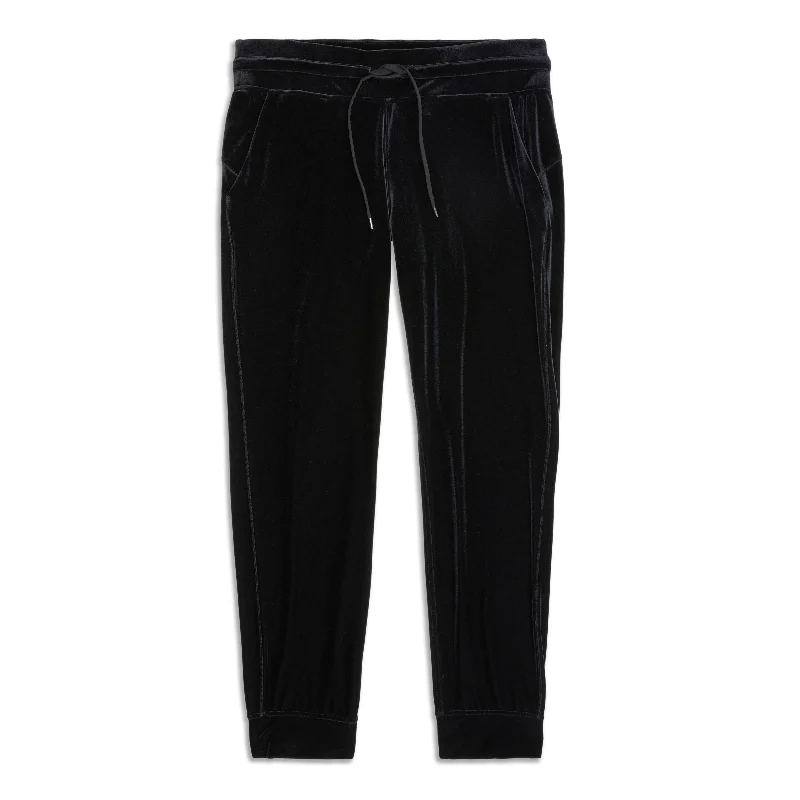 thick cozy pants -Ready To Crush High-Rise Velour Jogger - Resale