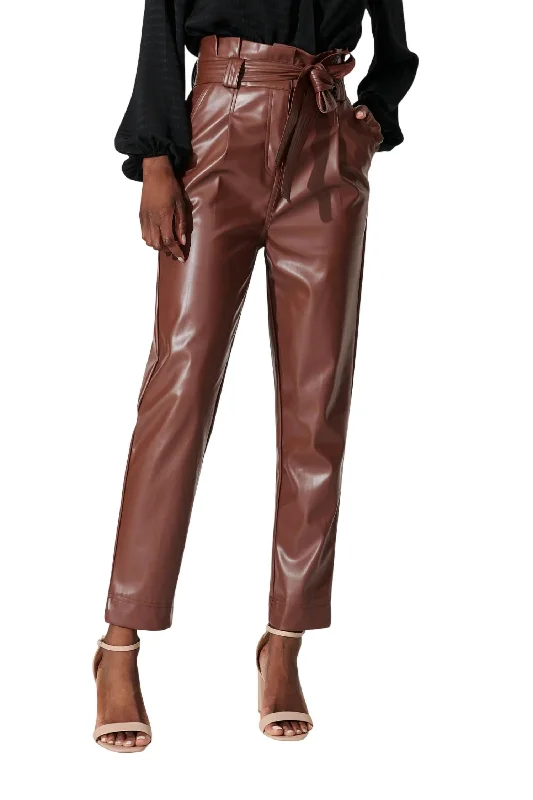 logo classic pants -Riley Pant In Chocolate