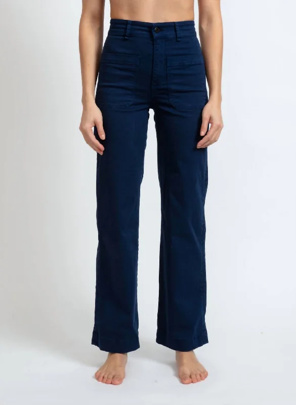 fresh summer pants -Sailor Twill Pant In Navy