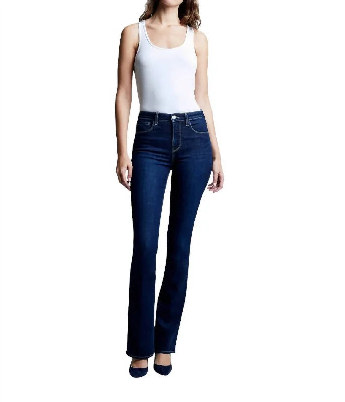 quick-dry travel pants -Selma High Rise Sleek Baby Boot Jeans In Barstow