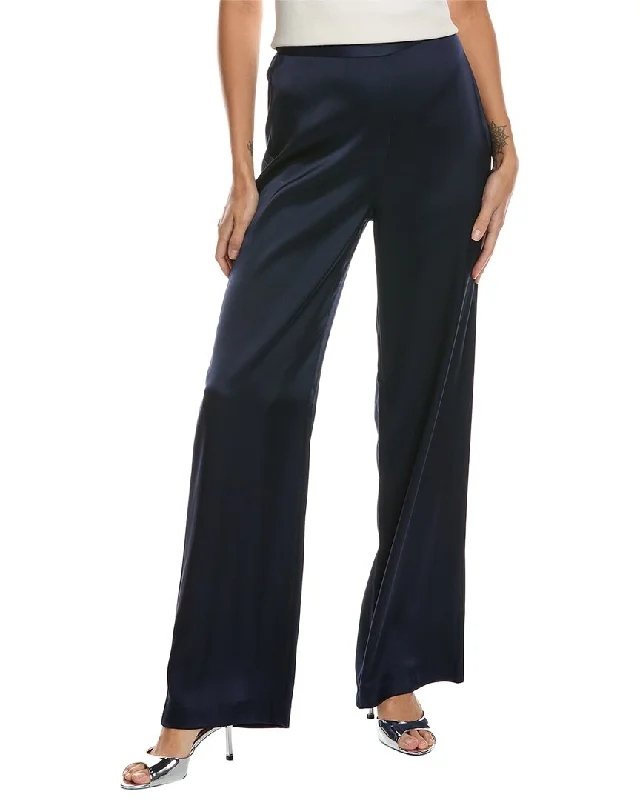 striking geometric pants -St. John Liquid Satin Pant