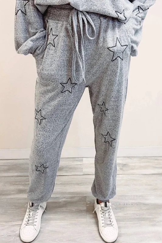 palazzo cool pants -Star Jogger In Heather Grey