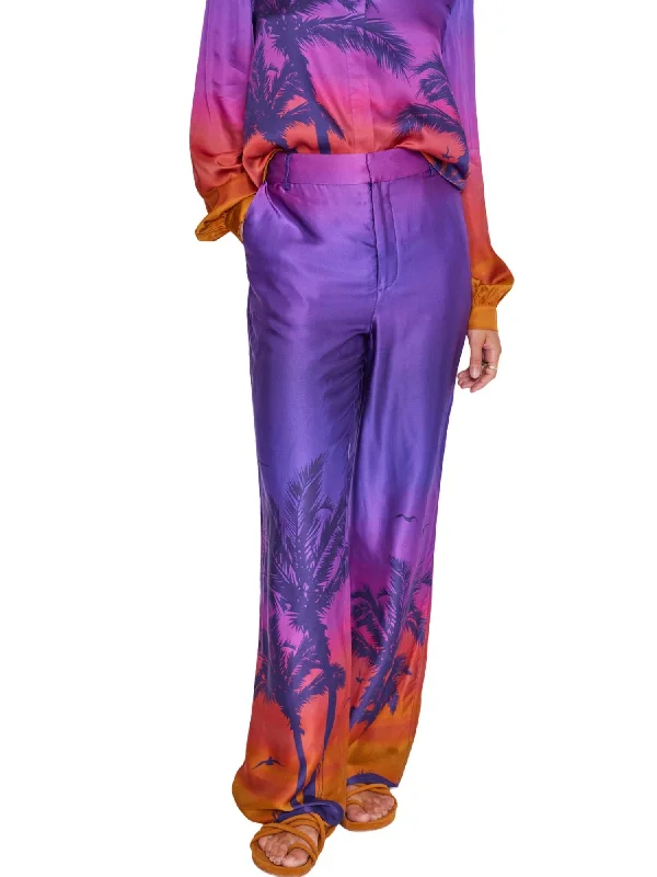 cool breeze pants -Sunset Printed Pants In Cali Print