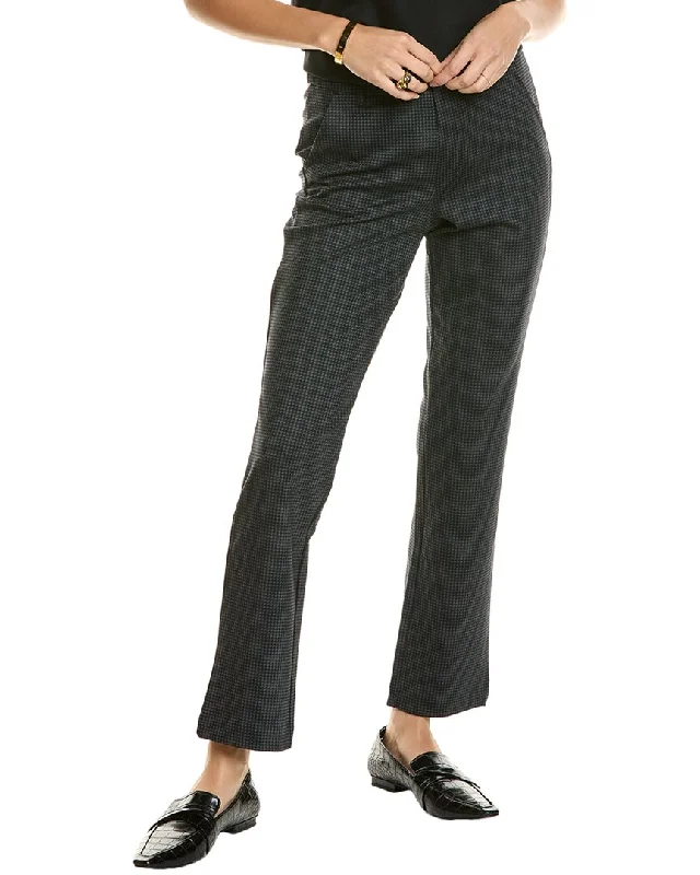 practical pocket pants -T Tahari High Waist Ankle Straight Pant