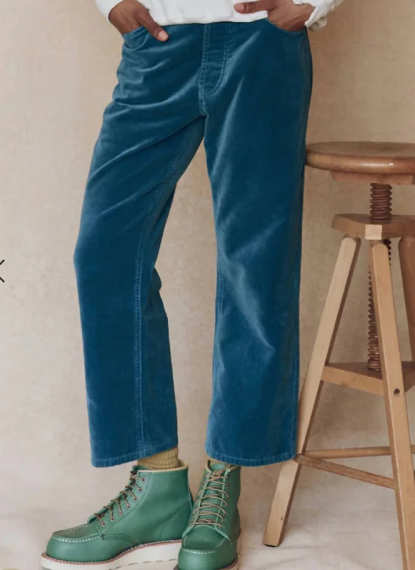 mix cotton pants -The Velvet Wayne Jean In Blujw