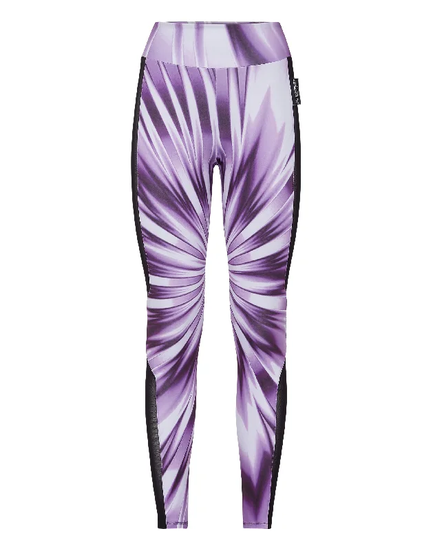 gym dynamic pants -Tie-dye Jogging High Waist Leggings