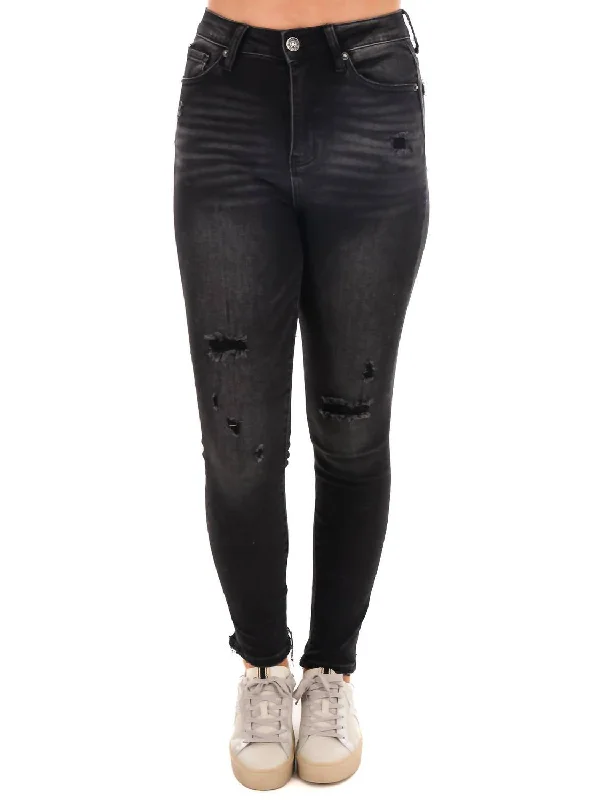 loose chill pants -Time Of Your Life Vintage Skinny Jeans In Black