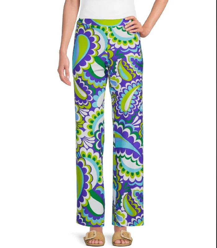 iconic print pants -Trixie Pant In Mod Paisley