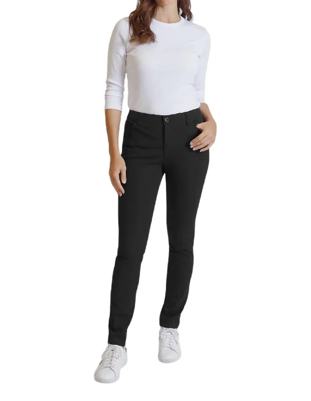 airy light pants -Twiggy Pant In Black