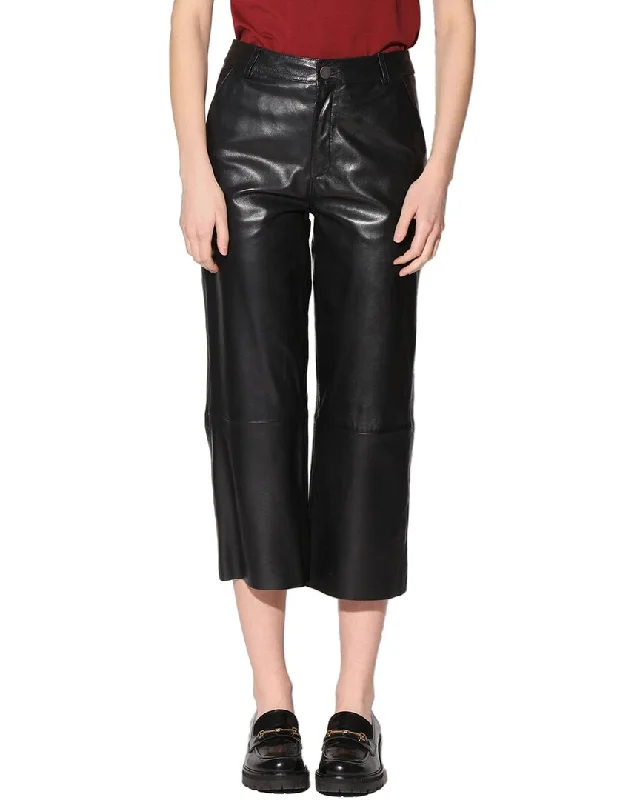 quirky pattern pants -Walter Baker Venice Leather Pant