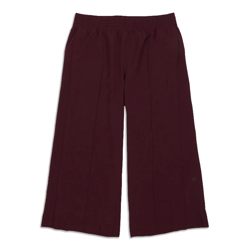 bamboo natural pants -Wanderer Culotte Crop - Resale