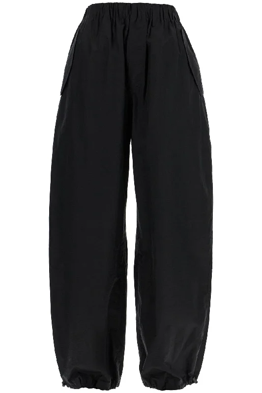 green hemp pants -Wardrobe.Nyc Women's Parachute Poplin Pants