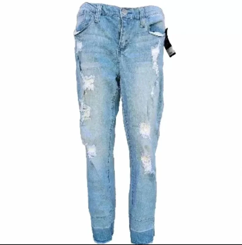 quick performance pants -Women's Skinny Easy Fit Distressed Jean In Blue