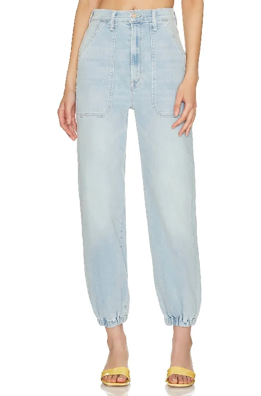 blend airy pants -Wrapper Patch Springy Ankle Jeans In Chill Pill