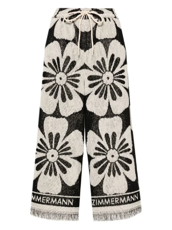 mix cotton pants -Zimmermann Women's Trousers